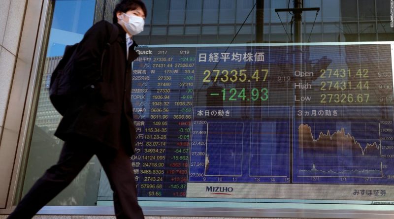 Asia markets open lower after Ukraine invasion fears prompt Dow plunge