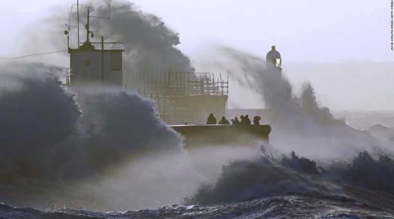 Storm Eunice blows off rooftops with highest wind speeds on record in England