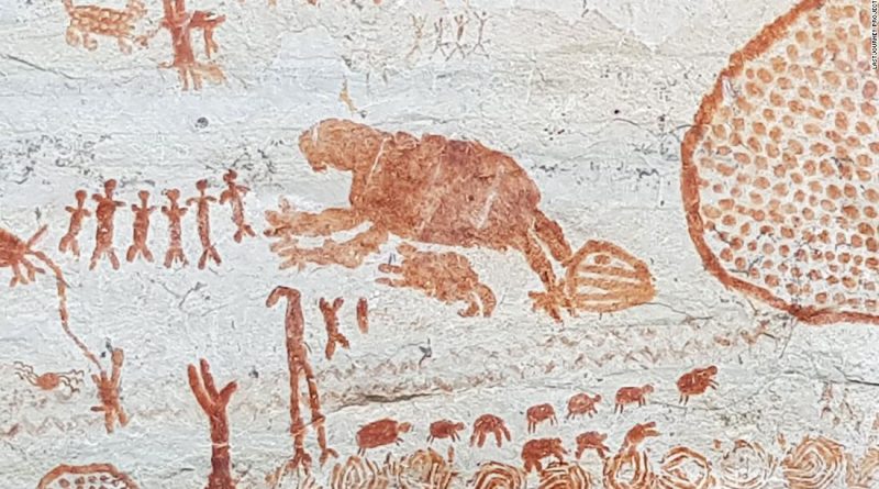 Controversial rock art may depict extinct giants of the ice age