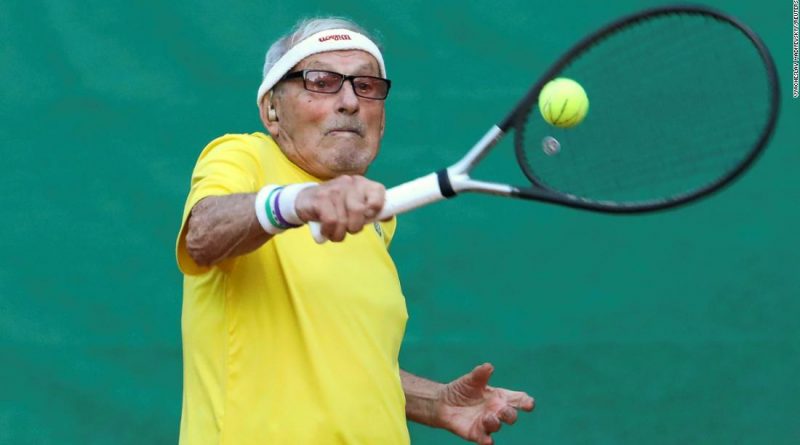 World’s oldest tennis player staying put in Ukraine war zone