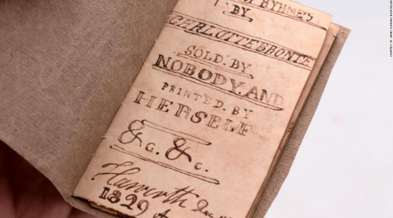 A miniature manuscript written by Charlotte Brontë to go on sale for .25 million