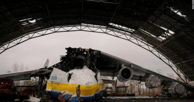 Images show destruction of world’s largest airplane in Ukraine