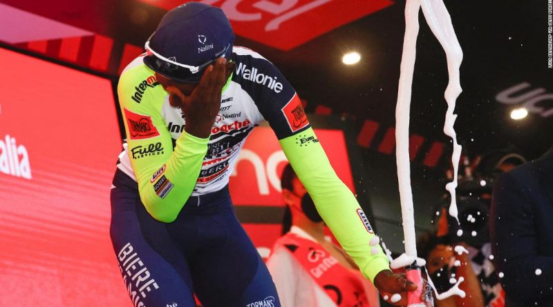 Biniam Girmay made history at the Giro d’Italia before a freak eye injury forced him to retire from the race