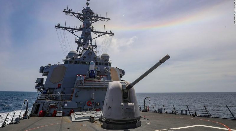 US Navy destroyer enters Chinese-claimed waters for third time in a week